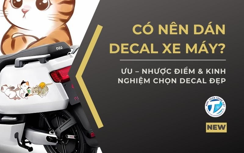 Có nên dán decal xe máy? Ưu – nhược điểm và kinh nghiệm chọn decal đẹp